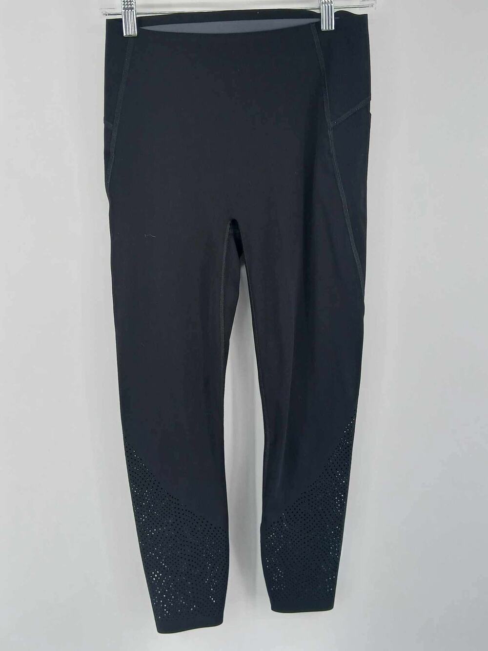 Small black Spandex athletic leggings, Spanx by Sara Blakely